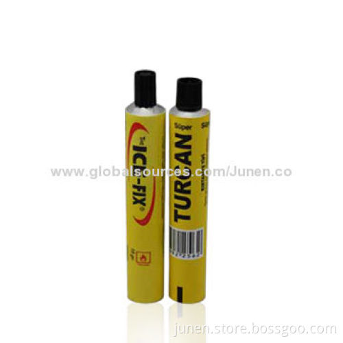 Glue packaging tube, customized dimensions and printings welcomed, fast lead time with good price
